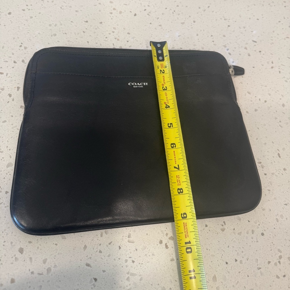 Coach Black Leather Laptop Bag